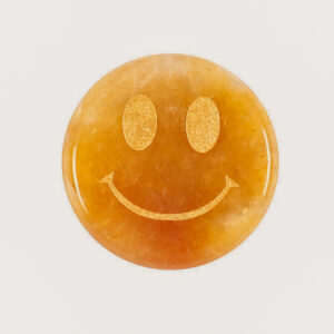 Yellow Jade Smiley – Be Brave Crystal Gift Box