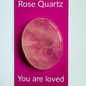 Rose Quartz Pocket Stone & Affirmation Card