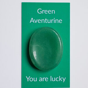 Green Aventurine -Pocket Stone & Affirmation Card